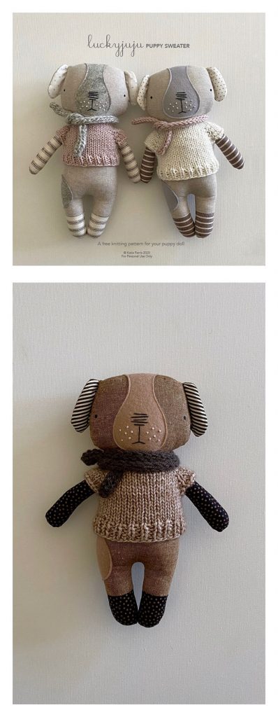 Luckyjuju Puppy Doll Sweater - Free Knitting Pattern and Video