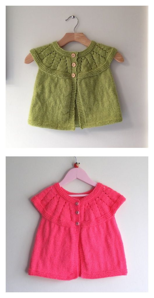 Girl's Sleeveless Top Free Knitting Pattern
