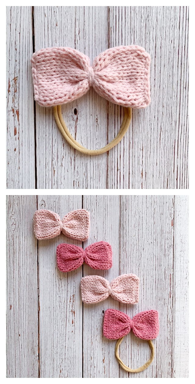 Knit Bow Free Pattern Knitting Projects