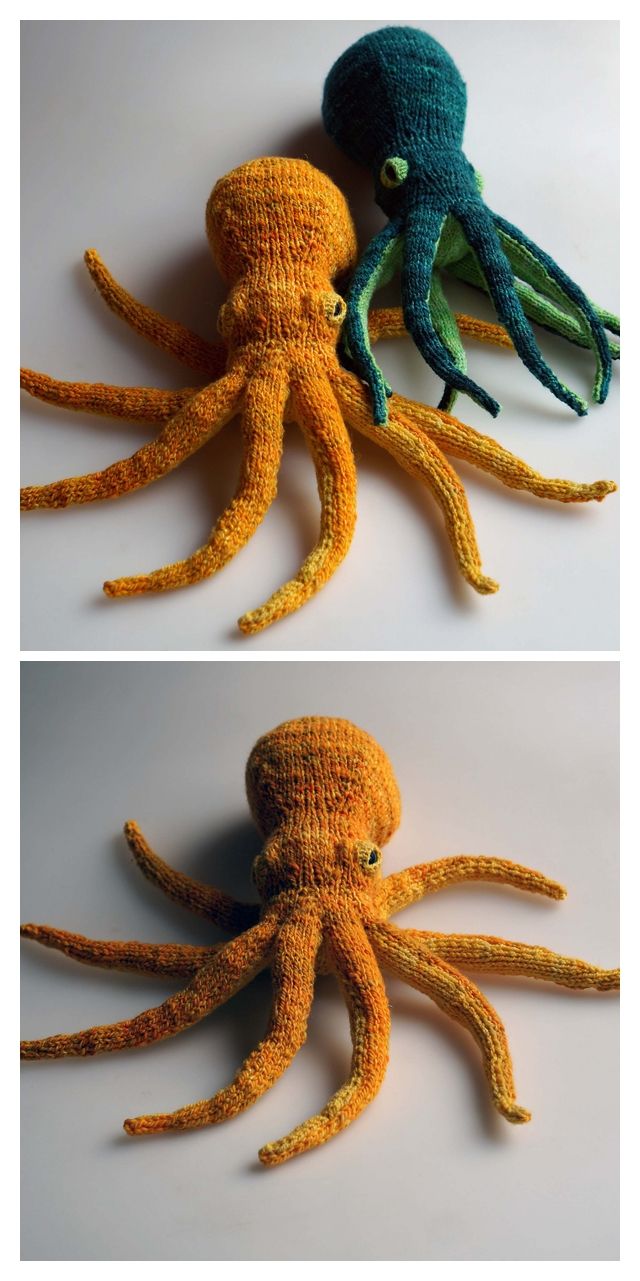 Opie the Mini Octopus Free Knitting Pattern Knitting Projects