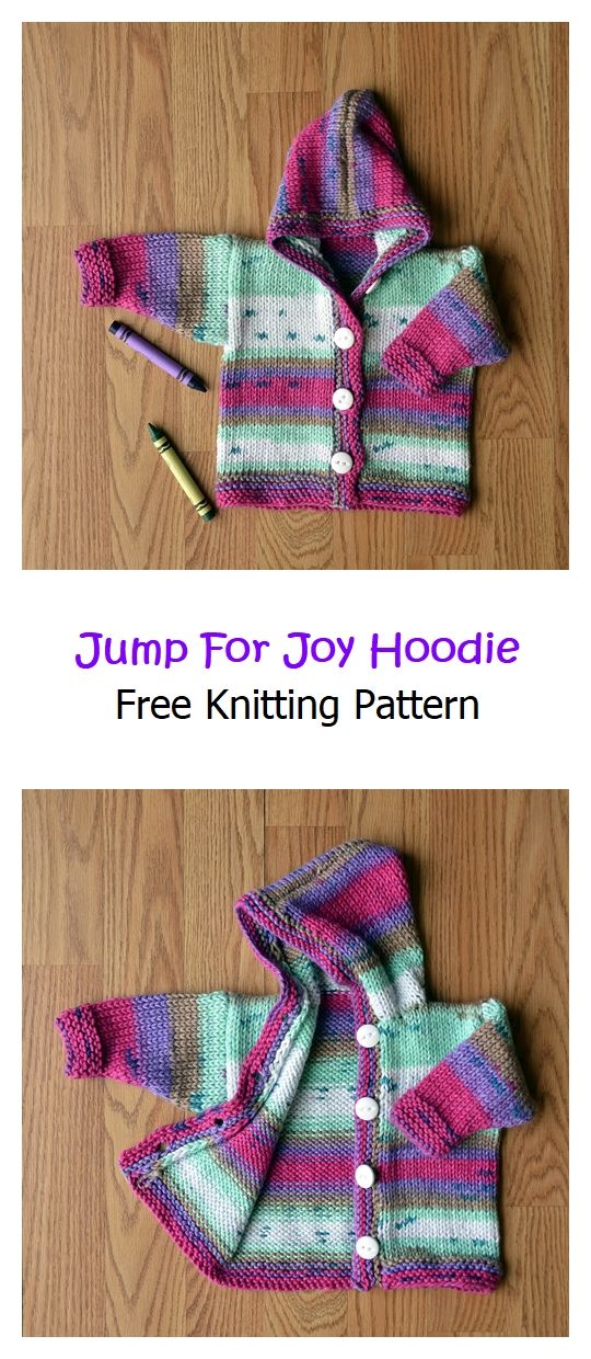Jump For Joy Hoodie Free Knitting Pattern – Knitting Projects