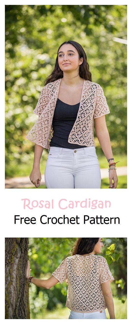 Rosal Cardigan Free Crochet Pattern – Knitting Projects