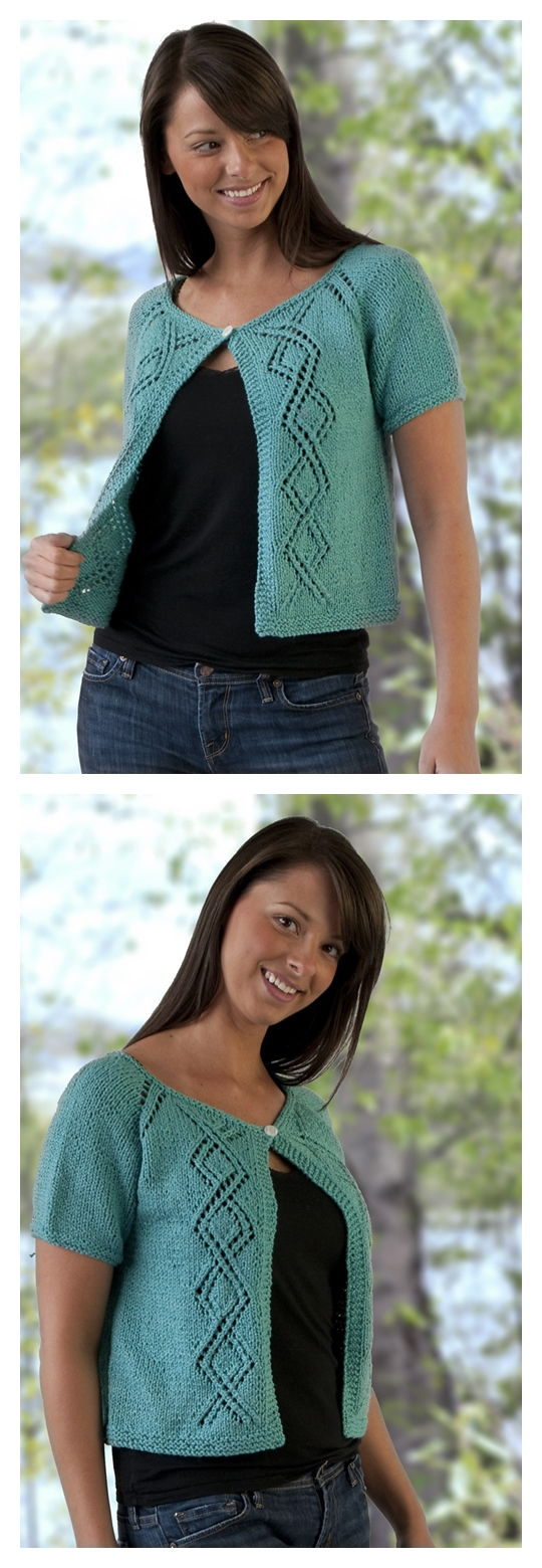 Top Down Summer Lace Cardigan Pattern Knitting Projects