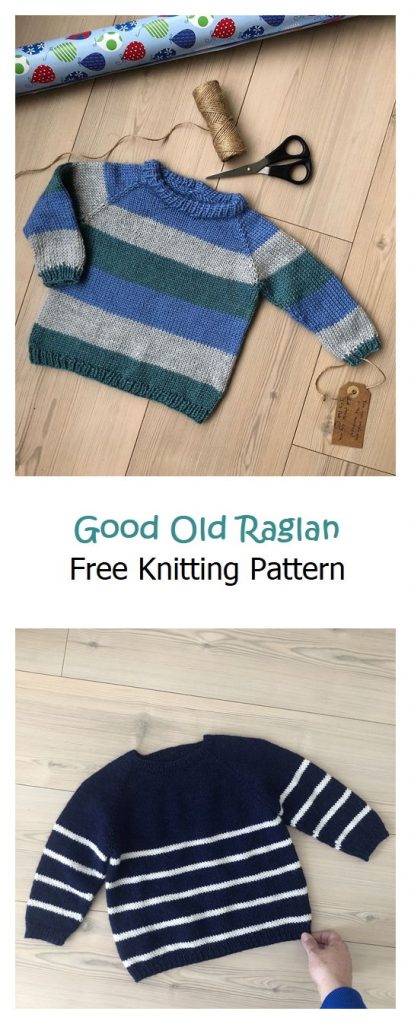 Good Old Raglan Free Knitting Pattern – Knitting Projects