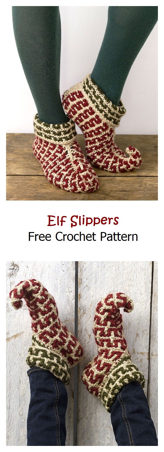 Elf Slippers Free Crochet Pattern – Knitting Projects