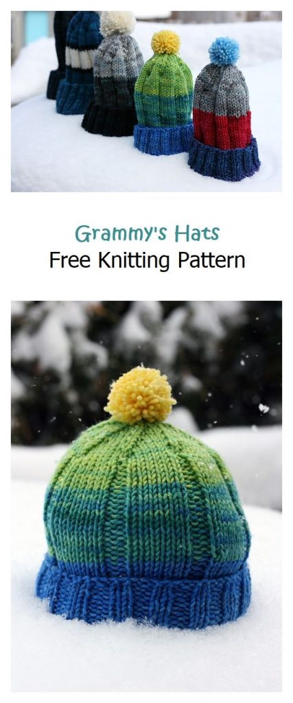Grammy’s Hat Free Knitting Pattern – Knitting Projects