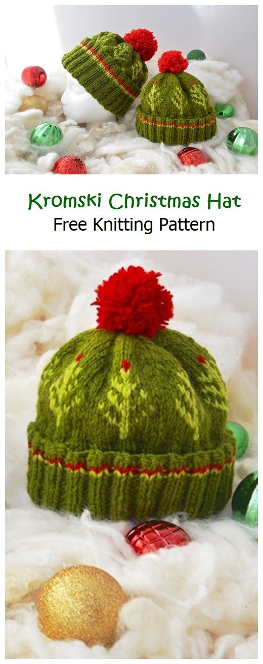 Kromski Christmas Hat Free Knitting Pattern – Knitting Projects