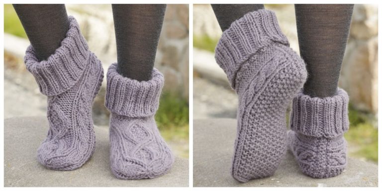 Celtic Dancer Slippers Free Knitting Pattern – Knitting Projects