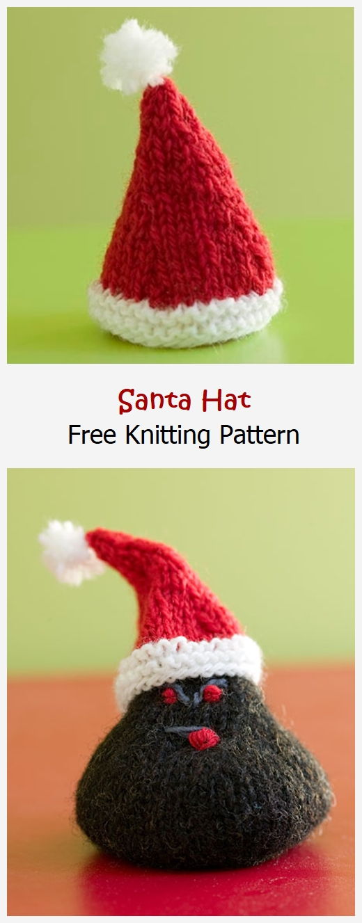 Santa Hat Free Knitting Pattern Knitting Projects