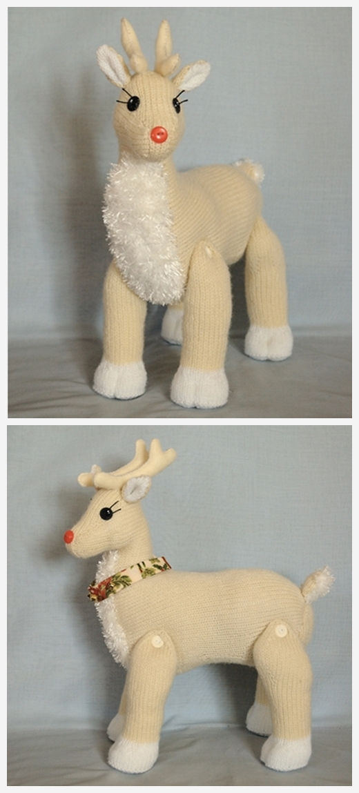 Reindeer Free Knitting Pattern Knitting Projects