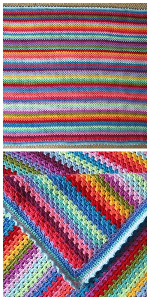 Granny Stripes Free Crochet Pattern – Knitting Projects