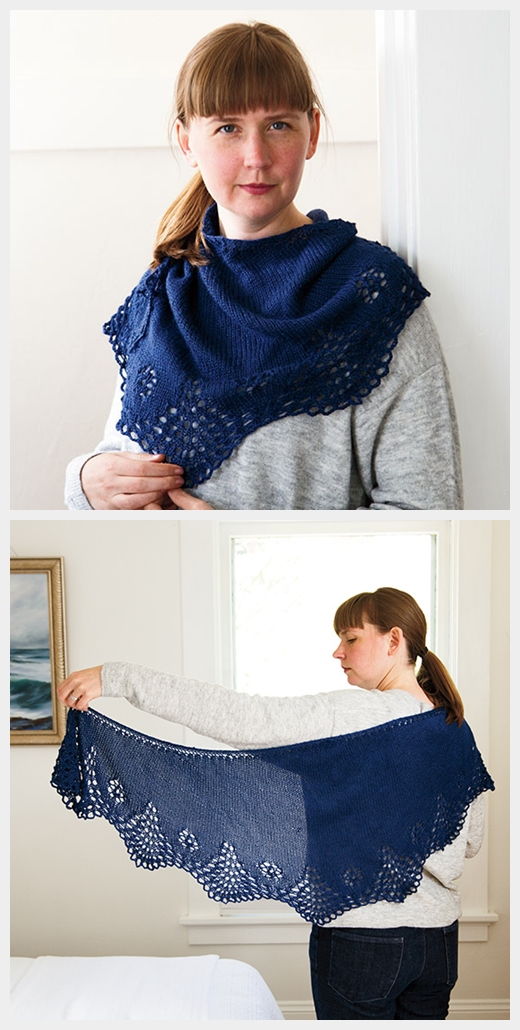 Tsidfy Shawlette Free Knitting Pattern Knitting Projects