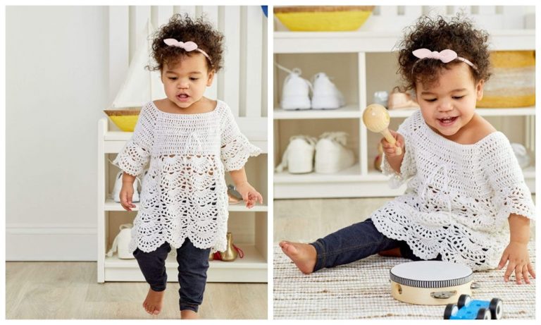 Boho Baby Lace Dress Free Crochet Pattern – Knitting Projects